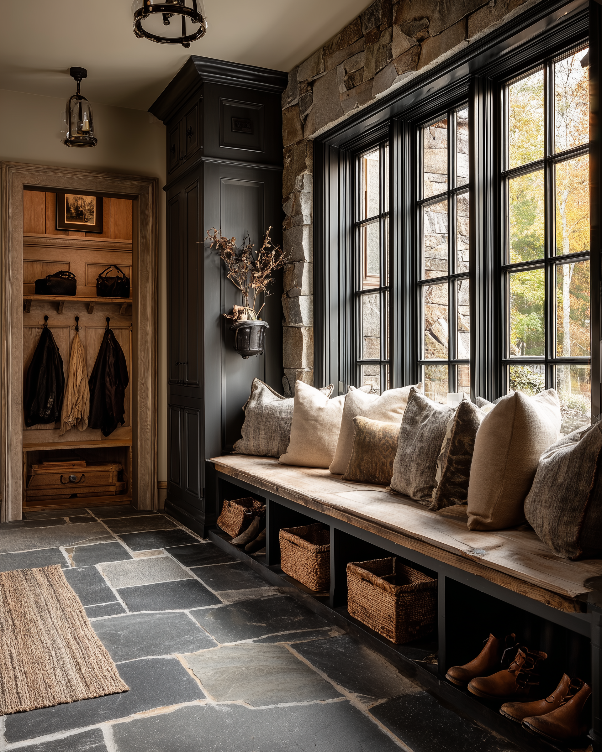 Classic Red Mudroom
